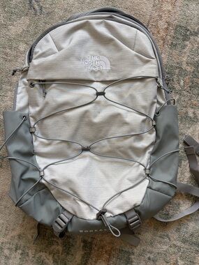 The North Face Borealis Backpack - Light Gray and Gray